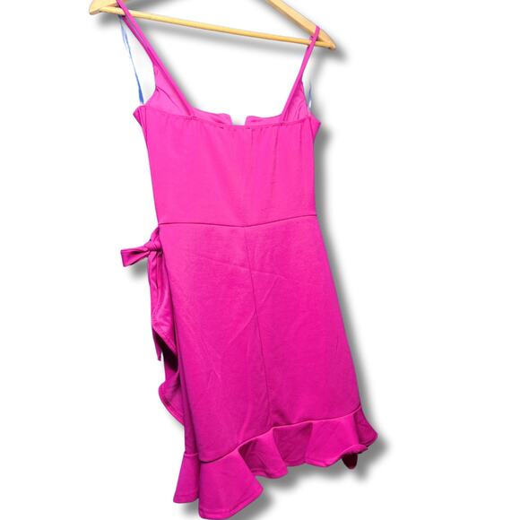 Stunning Pink Ruffle Mini Dress - Perfect for Valentine’s Day - Size M - Picture 4 of 8